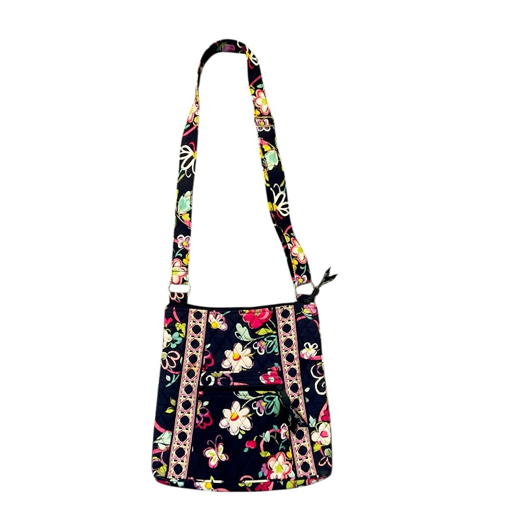 Vera Bradley Floral Crossbody Bag - Navy and Multicolor